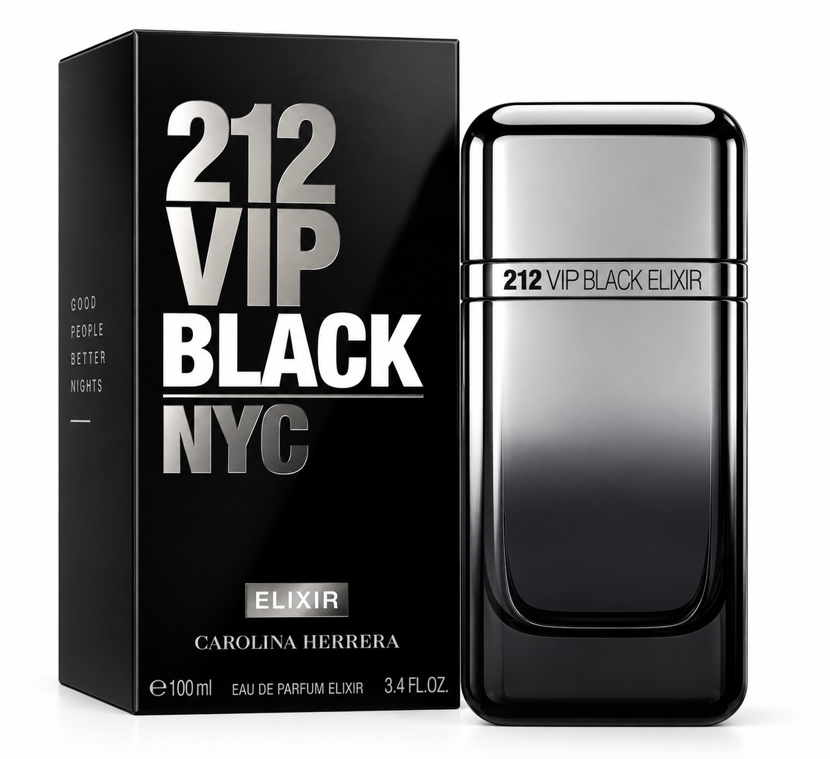 PERFUME CAROLINA HERRERA 212 VIP MEN BLACK ELIXIR 100ML EDP ORIGINAL