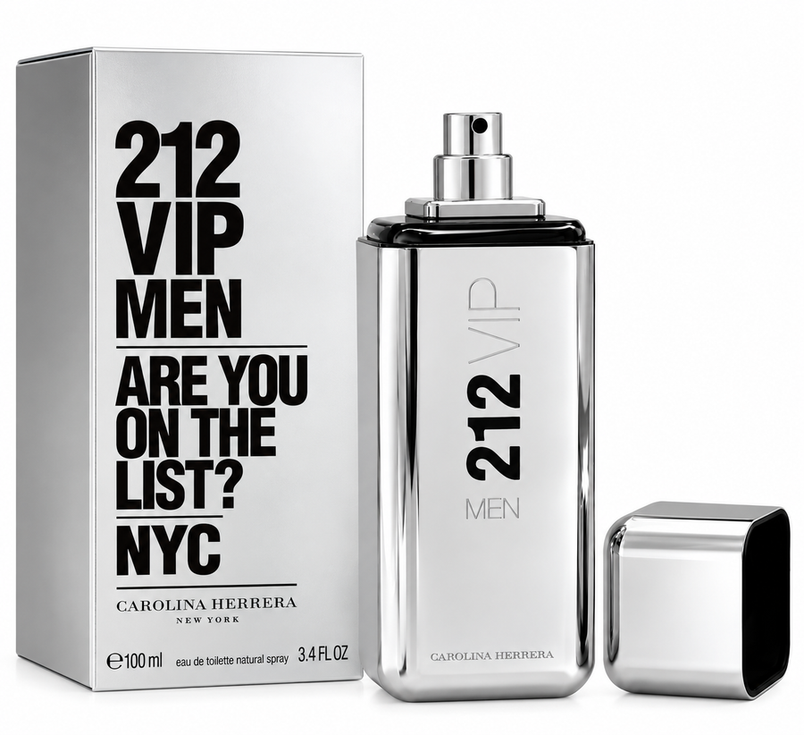PERFUME CAROLINA HERRERA 212 VIP MEN 100ML/200ML EDT ORIGINAL