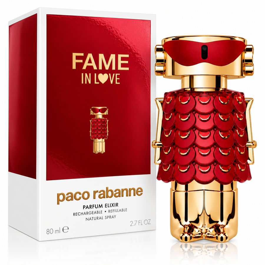 PERFUME PACO RABANNE FAME IN LOVE 80ML PARFUM ELIXIR ORIGINAL